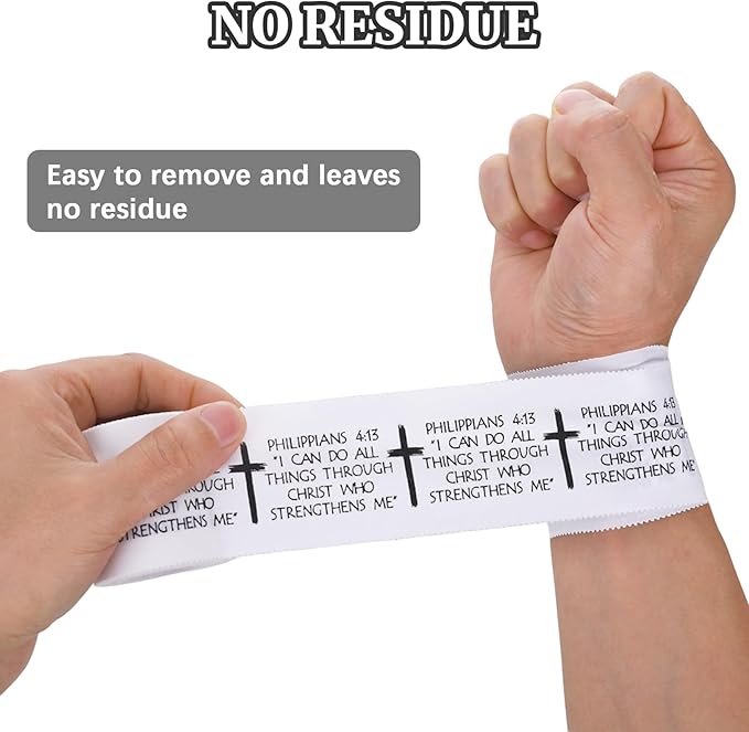 2PCS Pre-Wrap Christian Athletic Tape for Sports 2 Inch Wide Soccer Baseball Wrist Tape Religious Cross Wrist Tapes Accessories, Sport Supplies for Football Sports Baseball Gymnastics Athlete Injury