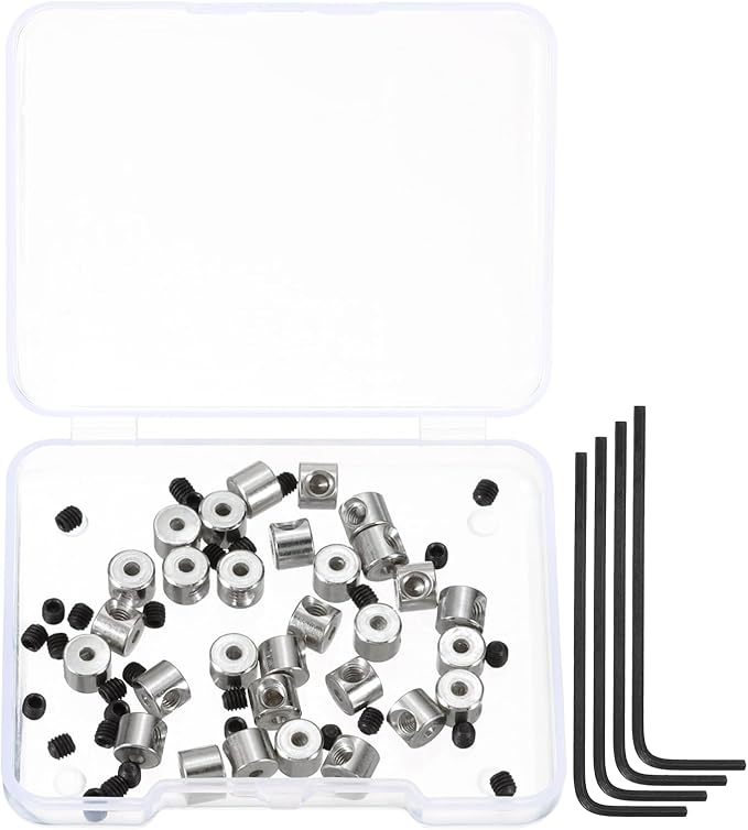 MECCANIXITY 30 Pcs Metal Locking Pin Backs, Locking Pin Keepers Locking Clasp by MECCANIXITY