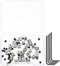 MECCANIXITY 30 Pcs Metal Locking Pin Backs, Locking Pin Keepers Locking Clasp by MECCANIXITY