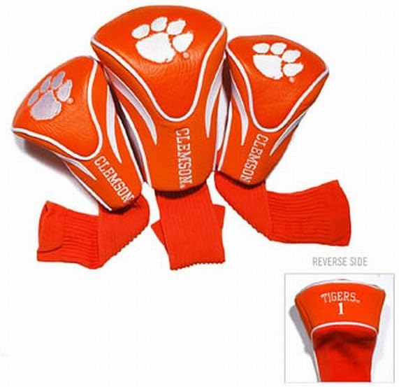Team Golf NCAA Florida Gators Contour Golf Club Headcovers (3 Count) Numbered 1, 3, & X, Fits Oversized Drivers, Utility, Rescue & Fairway Clubs, Velour Lined for Extra Club Protection
