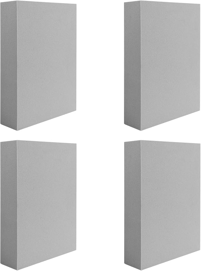 BAOFALI 4 Pcs Large Stamping Foam Grey Moldable Foam Stamps Plastic Dry Foam by BAOFALI
