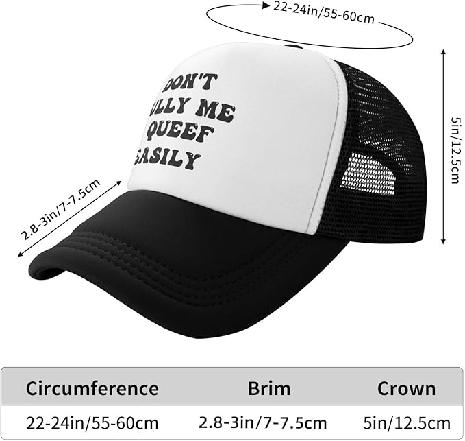Funny Trucker Hat Funny Gag Gifts Snapback Hat for Adult Humor Fishing Cap Adjustable Mesh Sport Baseball Caps for Women Men