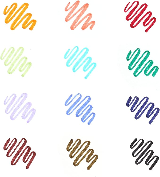 WRITECH Arts Sign Brush Pen Brush Tip Marker Felt Tip Water Based Ink Color - Image 2