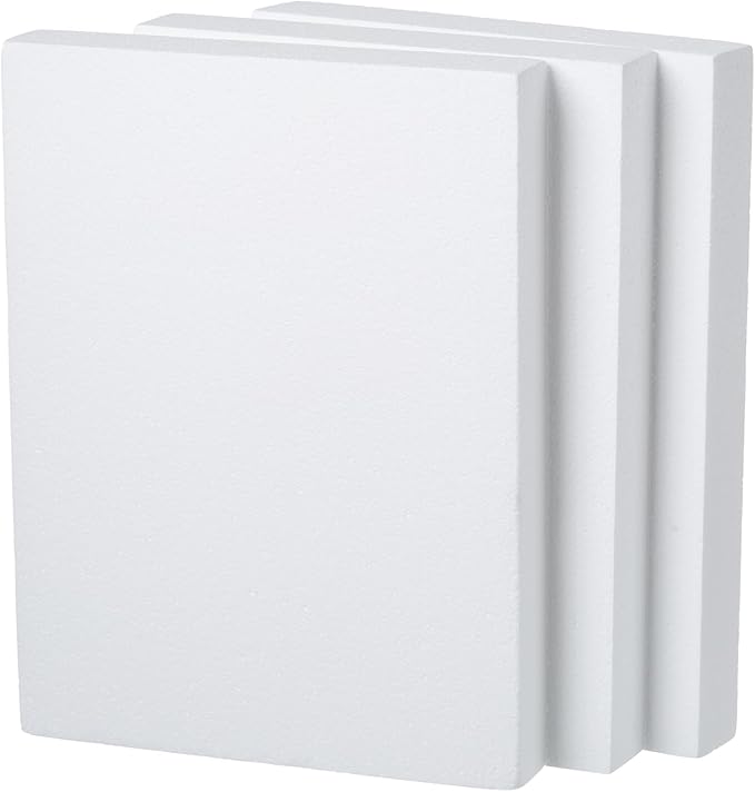 Crafare 3 Pack Craft Foam Blocks 16X12X2in Polystyrene Brick Rectangle - Image 3