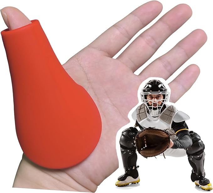 MIPREZT Catcher's Thumb Shield Baseball Thumb Guard 2 Size (Adult & Youth) Baseball & Softball Catchers Thumb Protector for Baseball Catcher Gear Training Aid Catcher Accessories Reduce Sting