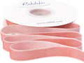Ribbli Rose Gold Velvet Ribbon 5/8 Inches Continuous10 Yard Spool Dusty Pink by Ribbli
