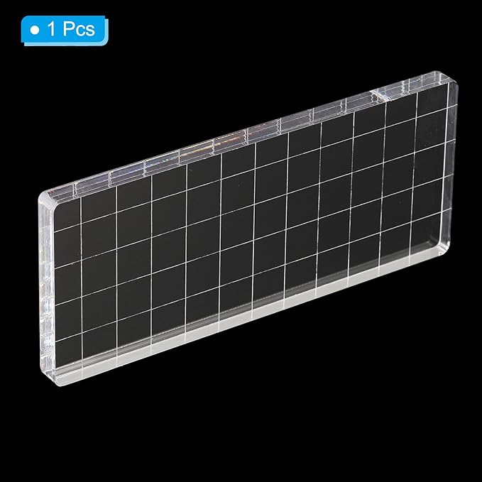 PATIKIL 5" x 2" Acrylic Stamp Block - Image 3
