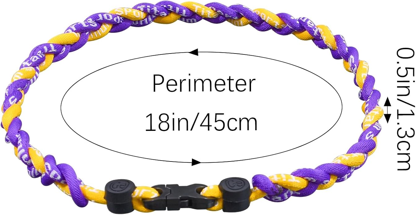 18inch Baseball Necklace,Fashion Tri-Braided Rope Tornado Necklace for Sports Fan