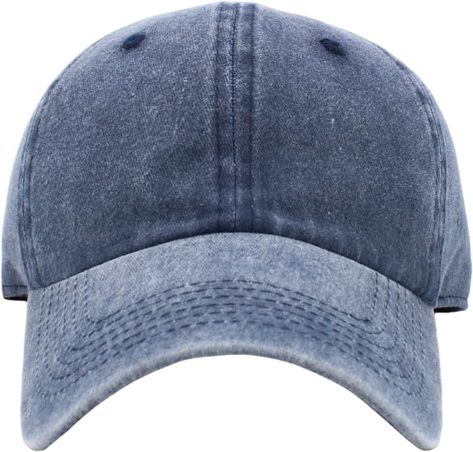 KBETHOS Classic Unisex Cotton Adjustable Low Crown Baseball Cap – Plain Dad Hat