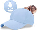 ZTL Women's High Ponytail Baseball Cap Performance Running Hat Quick Dry Mesh Sports Cap Unstructured Dad Trucker Hats