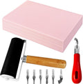 4 Pack Rubber Block Stamp Carving Blocks, Rubber Carving Linoleum Blocks by Xeehwb