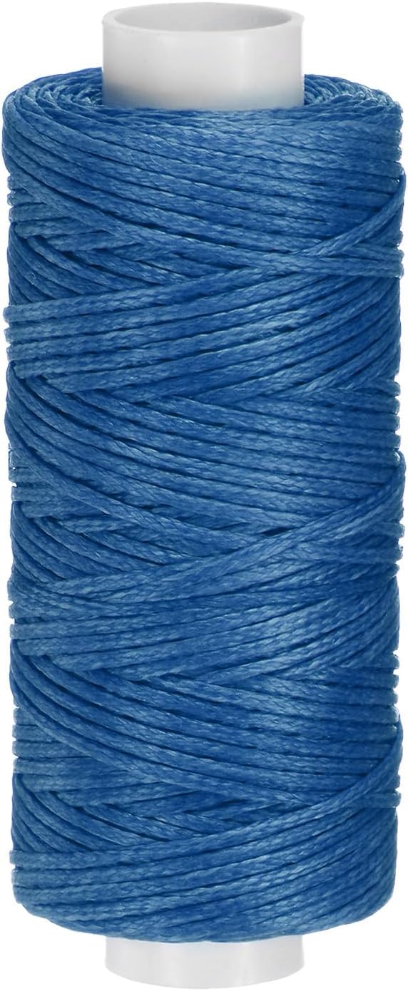 uxcell Leather Sewing Waxed Thread, 55 Yards / 50m 0.8mm 150D Flat Polyester by uxcell