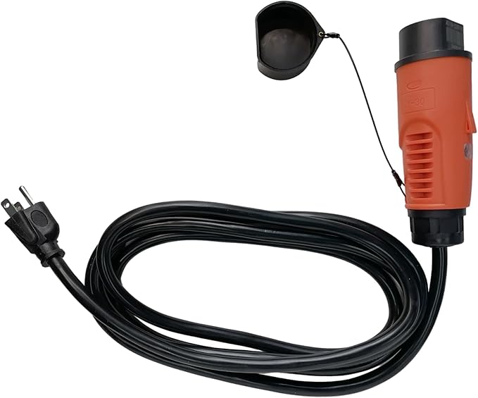 JOEEGO Y-30 Charging Power Cord Assembly Compatible with Coleman DR48V & Kandi Kruiser 4P AGM Battery Golf Carts, ETL Listed (8.2ft)