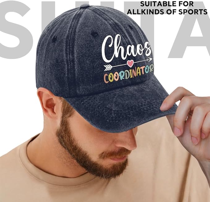 Humor Saying Adjustable Washed Cotton Baseball Cap, Funny Retro Trucker Hat Gift for Men Women Dad Husband Coworker