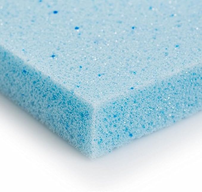 FoamRush 2"x 24" x 24" Gel Cooling Memory Square Foam Cushion, Upholstery Foam - Image 3