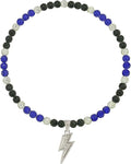 Baseball Necklace for Men 16/18/20 Inch Bling Ice Collection Lightning Bolt Pendant Necklace for Women Rhinestone Clay Beaded Discoball Accessories Gifts for Baseball Team Players Lovers