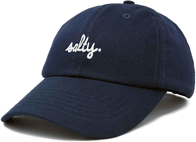 DALIX Salty Embroidered Cotton Beach Baseball Cap Adjustable Dad Hat Womens