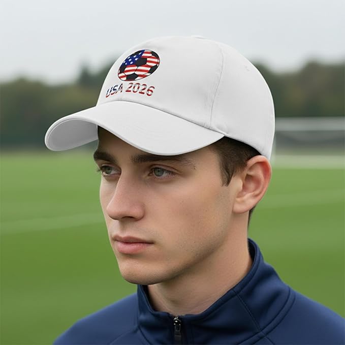 World Cup Soccer Hat 2026 - Adjustable Baseball Cap Merchandise Gifts Accessories Decorations