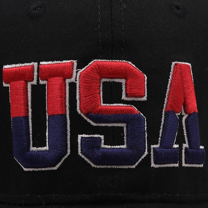 USA Flag Baseball Cap American Patriotic Trucker Hat Father Dad Mother Mom Adjustable Sportswear Hat for Men Women Adults