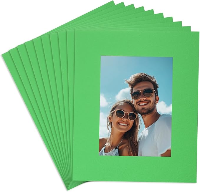 uxcell 10Pcs Picture Mats, 8 x 10 Mat Board Center by uxcell