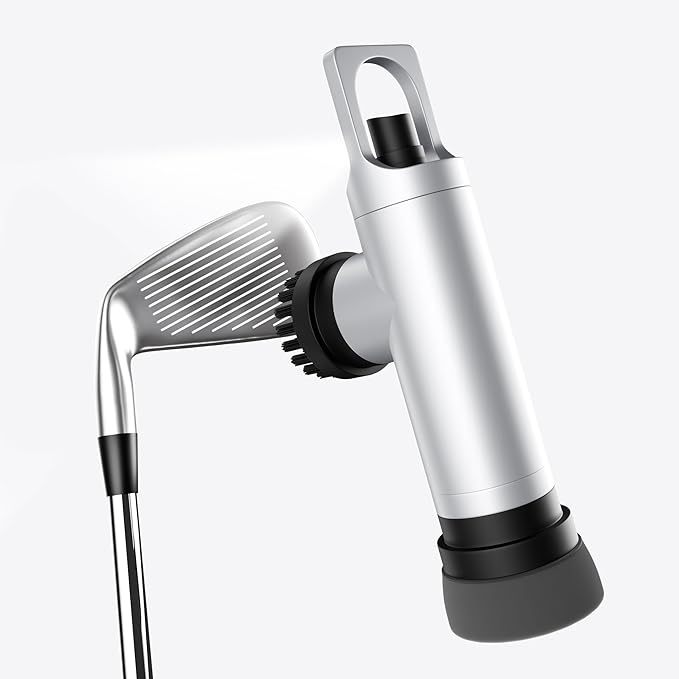 Golf Club Brush Cleaner with Water Spray Bottle and Sponge - Clean Golf Clubs Golf Balls Shoes All at Once - Heavy Duty - Golf Cleaning Device - Golf Accessories- USA Company