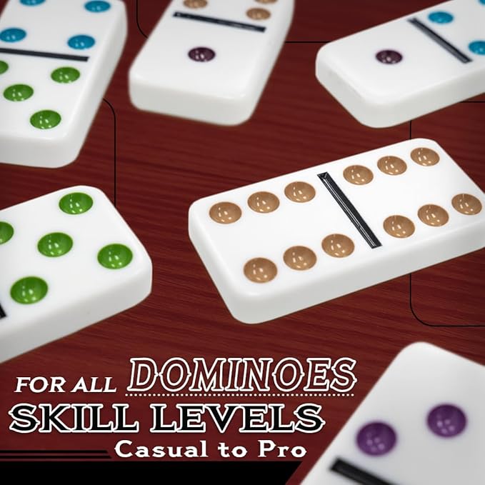 Front Porch Classics | Mexican Train Domino Set in Wooden Collector Box from - Image 7