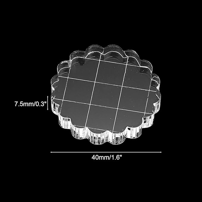 PATIKIL 1.6" Acrylic Stamp Block - Image 2