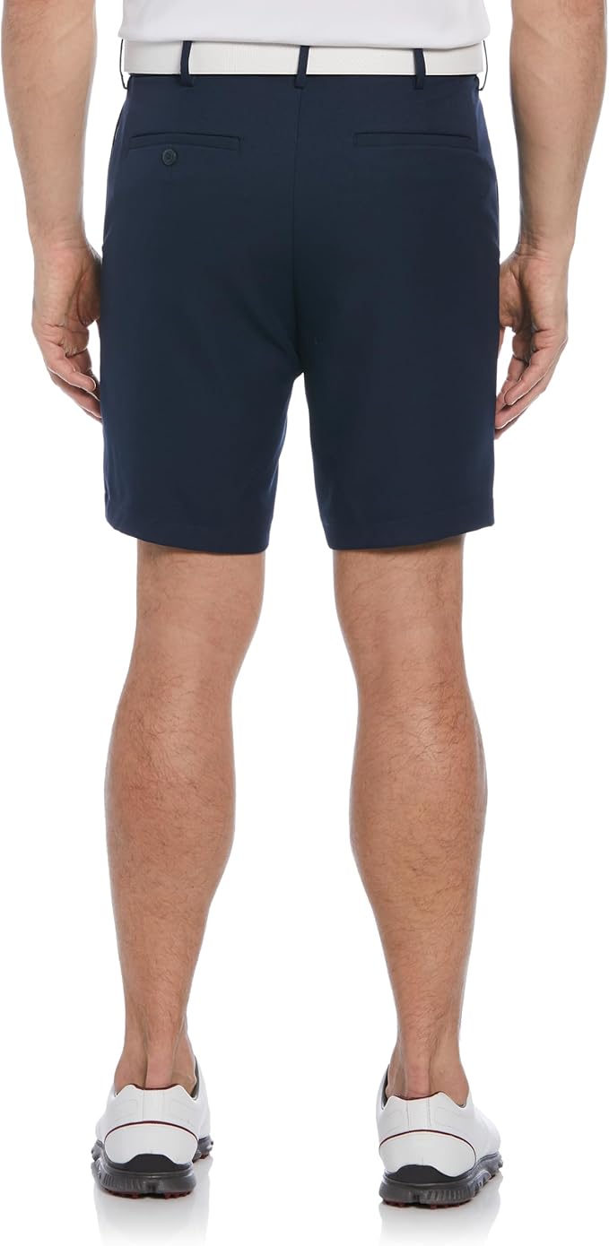 PGA Tour Men's 9" Golf Shorts with Expandable Waistband, Flat Front, Moisture-Wicking, Sun Protection, Stretch, Lightweight