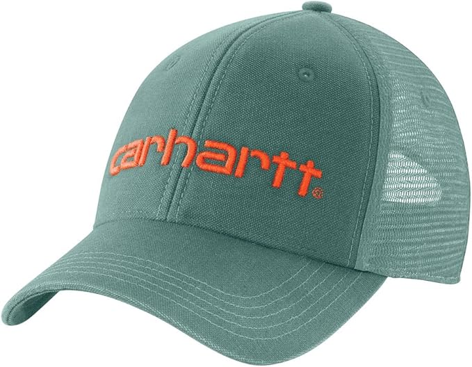 Carhartt Men's Canvas Mesh-Back Logo Graphic Cap