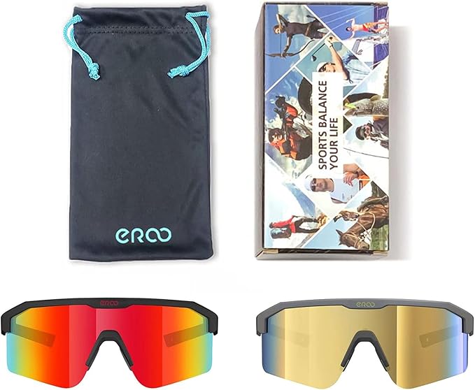 Eazyrun Youth Kids Polarized Sports Sunglasses for Age 8-12 Softball Baseball Cycling Glasses UV Protection for Girl Boy