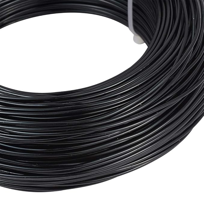Fashewelry 328 Feet 15 Gauge Aluminum Wire Black Bendable Metal Craft Wire - Image 2