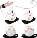 SAYAYA 4/8/16/32 Wrist Return Ball on a String 2.36 Inches Rebound Sport Balls with Elastic Strap Baseball Soccer Tennis Practice Party Favors, Wrist Exercise and Fun Play for Kids & Adults