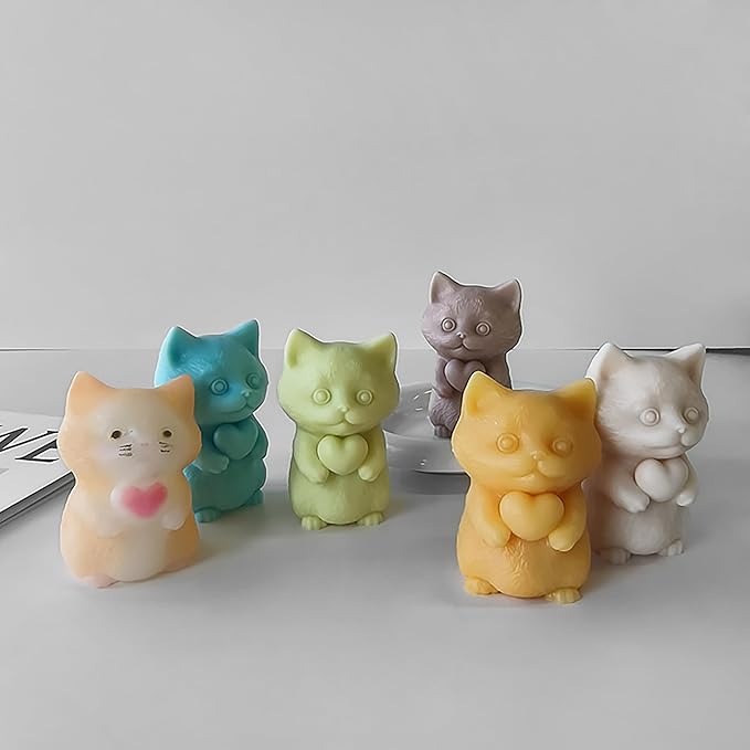 Cat Soap Mold for Animal Candle Making - Image 4
