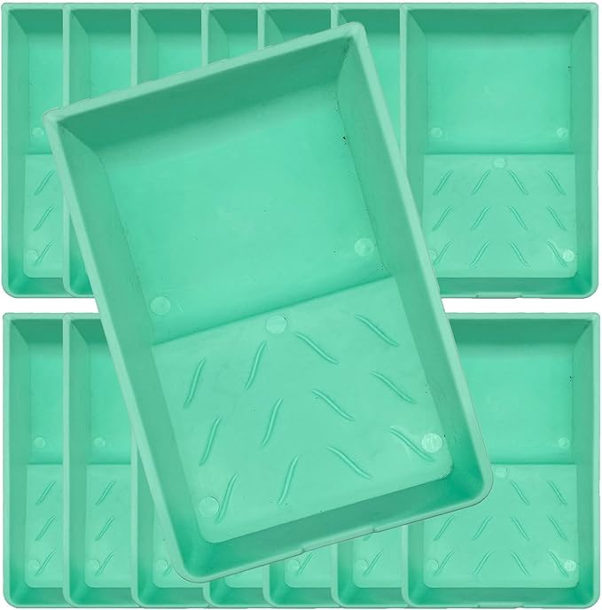 4 Inch Paint Tray, 15 Pack Plastic Paint Roller Tray, Heavy Duty Disposable - Image 7