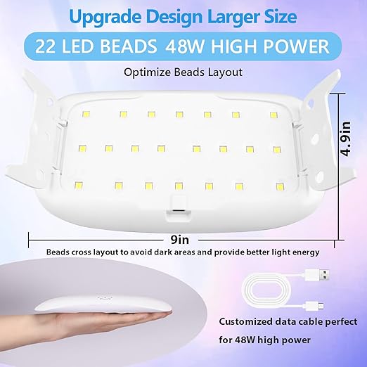 KISREL UV Resin Kit With 22 Lamp Beads Light - Image 3