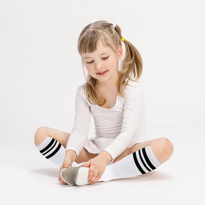 qikqik Toddler Soccer Socks Kids Soccer Socks Boys Baseball Sock Youth Football Sock Girls Softball Accessories Team Sports