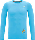 DEVOROPA Youth Boys Compression Thermal Shirt Long Sleeve Kids Fleece Baselayer Soccer Baseball Undershirt Slim/Regular/Husky