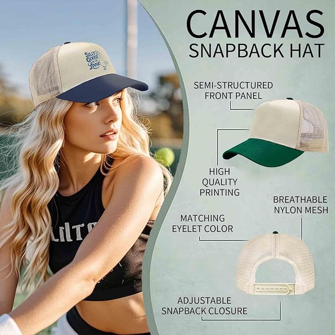 Funny Goose Hat Silly Goose On The Loose Hat Men Baseball Hats Funny Cap
