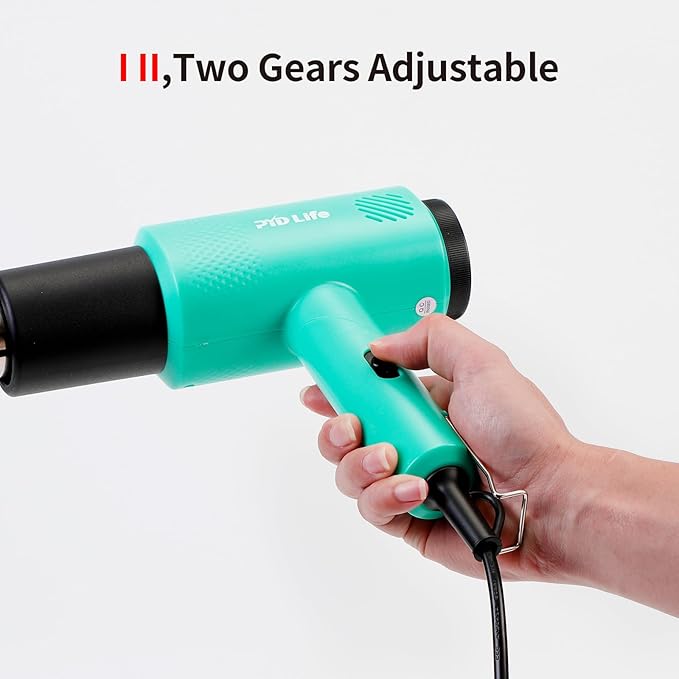 PYD Life Heat Blower Gun for Sublimation Blanks Shrink Wrap Film 110V Hot Air - Image 4