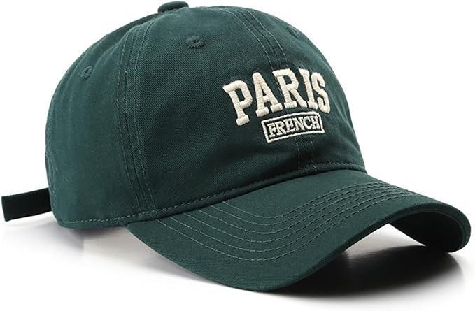 Paris Hat Unisex Baseball Cap Soft Sun Hat Adjustable Trucker Cap