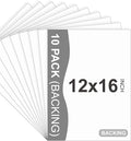 Somime 10 Pack Backing Boards, 12x16 Uncut White Mats Matboards, Acid-Free by SOMIME