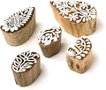 Small Floral Design Pottery Stamps by Hashcart