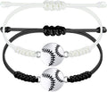 SmileBelle 2 PCS Sport Bracelets, Graduation Bracelets Volleyball Soccer Gifts Baseball Basketball Bracelet Football Jewelry for Son Daughter Fans as Sport Accessories Jewelry