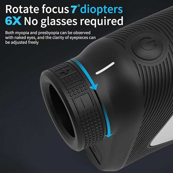 Golf Rangefinder 800/1100 Yards Range Finder with Slope Flag-Lock Vibration Continuous Scan Rechargeable - Tournament Legal Golf Laser Rangefinders Golfing Accessories for Men Women