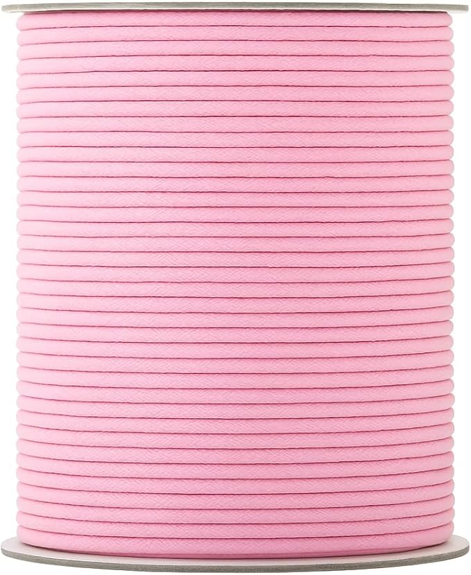 Mandala Crafts 2mm 109 Yards Baby Pink Cotton Waxed Cord by MandalaCrafts