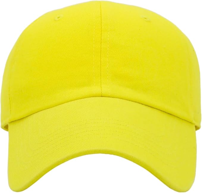 KBETHOS Classic Unisex Cotton Adjustable Low Crown Baseball Cap – Plain Dad Hat
