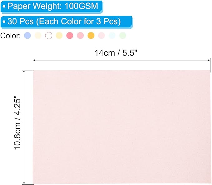 PATIKIL 30 Sheets Vellum Paper 4.25x5.5, Vellum Paper Printable Translucent - Image 2