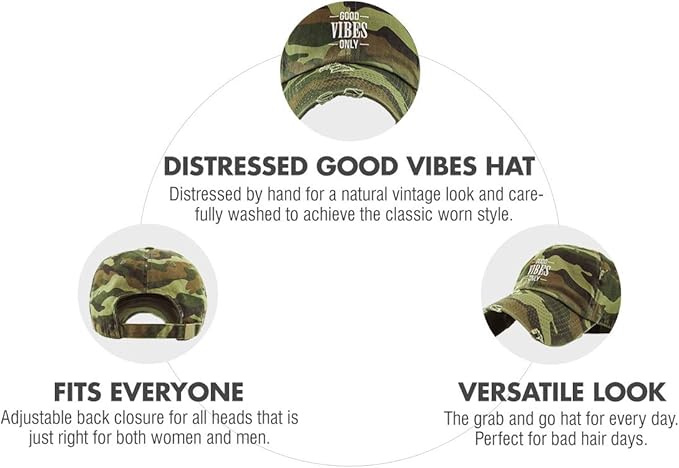 Rose Flowers Love Good Vibes Men Women Dad Hat Baseball Cap Adjustable Unisex