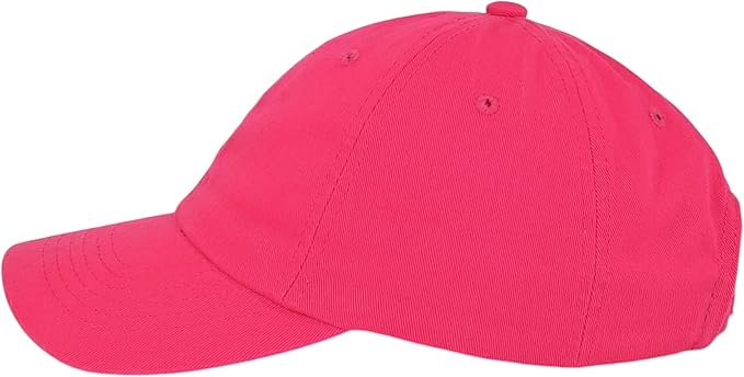 Classic Dad Hat Cotton, Low-Profile Plain Baseball Cap, Adjustable, Breathable and Packable