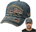 250th Anniversary USA Hat Eagle 250 Year American Anniversary Baseball Cap Adjustable Patriotic Hats